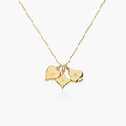 Gold / 1 pendant / 14inch