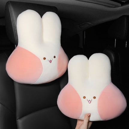 Cartoon Car Headrest Rabbit Pillow Interior