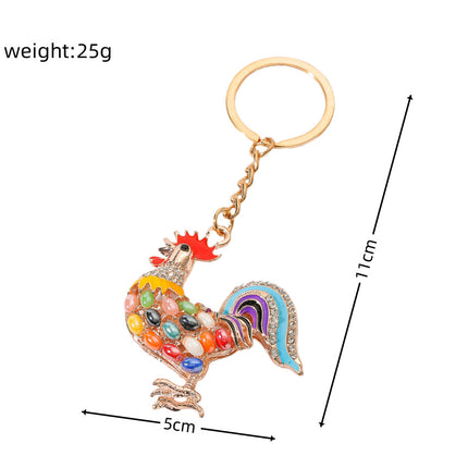 Chante Clair Sleutelring Hanger Legering Drup Olie Diamant