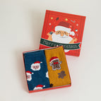 2 Pairs Blue Snowman / Free Size