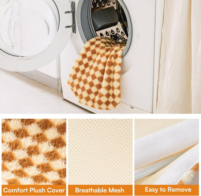 MEWOOFUN Cat Window Hammock - Steel Frame Perch With Strong Suction Cups For Indoor Cats Brown, Medium