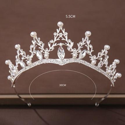 Mode Kristal Diamant Bruid Trou Haar Tiaras