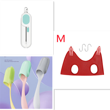 Dog And Cat Nail Clippers, Pet Nail Trimmers With LED Light, And Circular Cut-hole Cat Paw Cutter Dogs Nail Cutter Avoid Excessive Cutting