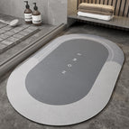 Grey / Oval / 40x60cm