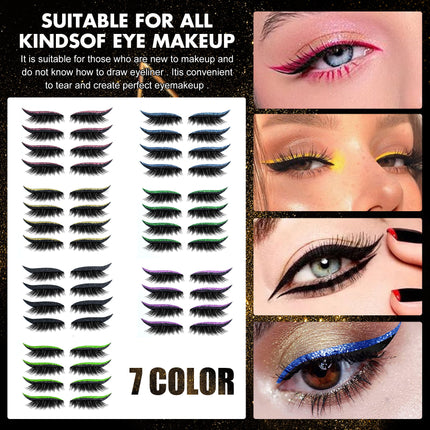 3D False Eyelashes With Magnetic 4 Pairs Of Glue-free Self-adhesive Eyelashes