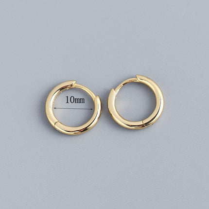 Women's Korean-style Diamond-embedded Gold-plated Ins Internet-famous Versatile Earrings