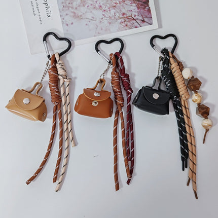 New Woven Rope Bag Pendant Dog Keychain