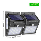 100LED / Black / 2pcs