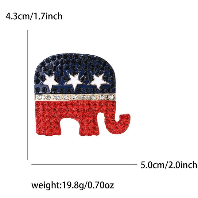 Europese En Amerikaanse Mode Legering Olifant Borsspeld