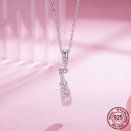 Sjampanje S925 Sterling Silwer Hangeronderdele Diy Krale