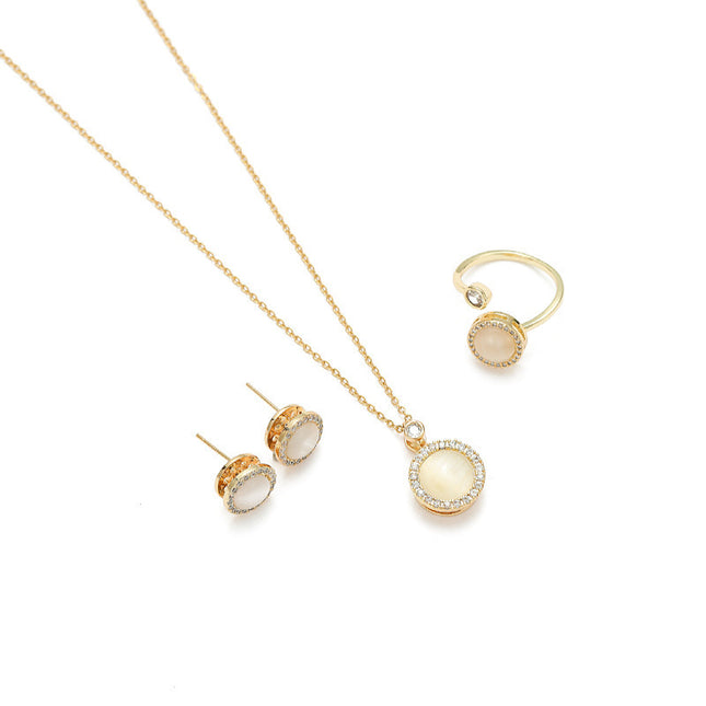 Rotating Opal Necklace For Women