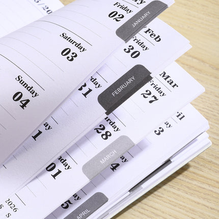 A5-grootte Slank Leer Weekbeplanner