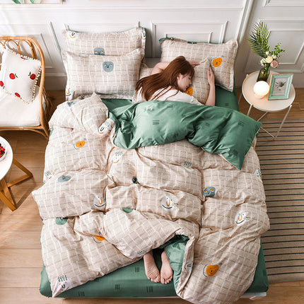 Beddegoed Gedrukte Bed Vierstuk Aalwyn Katoen Bedlaken Tipe Bedlaken Tipe