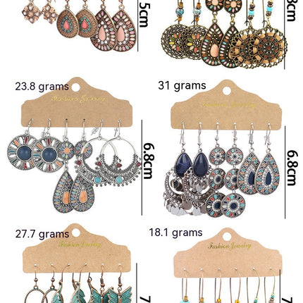 Retro Fashion Minimalism Frosty Style Earrings Round Hollow