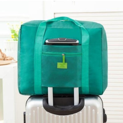Large Capacity Foldable Travel Bag Nylon Waterproof Gym Duffel Bag Folding Traveling Clothes Storage Organizer