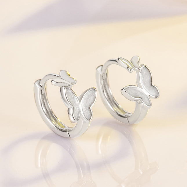 Mother And Son Butterfly Earrings Small And Sweet Delicate Earrings