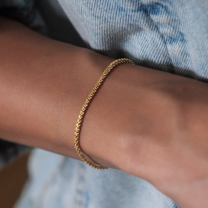 Somer Nuwe Goue Vonkelarmband Vroue