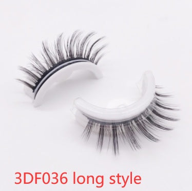 Herbruikbare 3D Nertswimpers Natuurlike Valse Wimpers Selfklevende Valse Gomvrye Grimering Wimpers Uitbreiding Sy