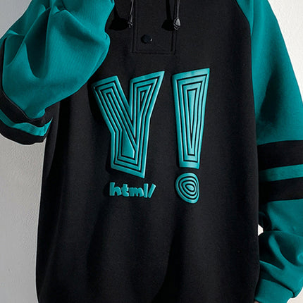 Plus Size Bubble Print Stand Collar Pullover Sweatshirt