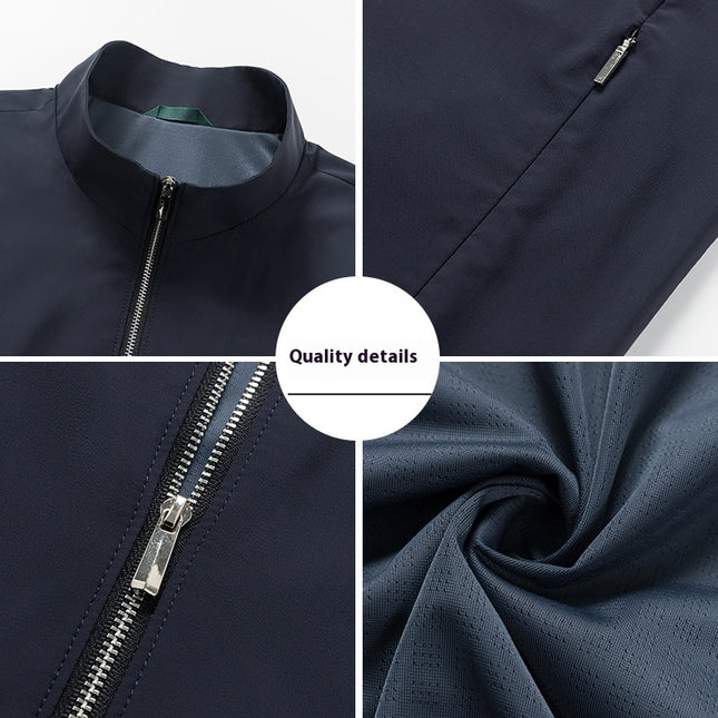 Casual Men's Vest Simple But Elegant Comfortable Lightweight Stand Collar Waistcoat