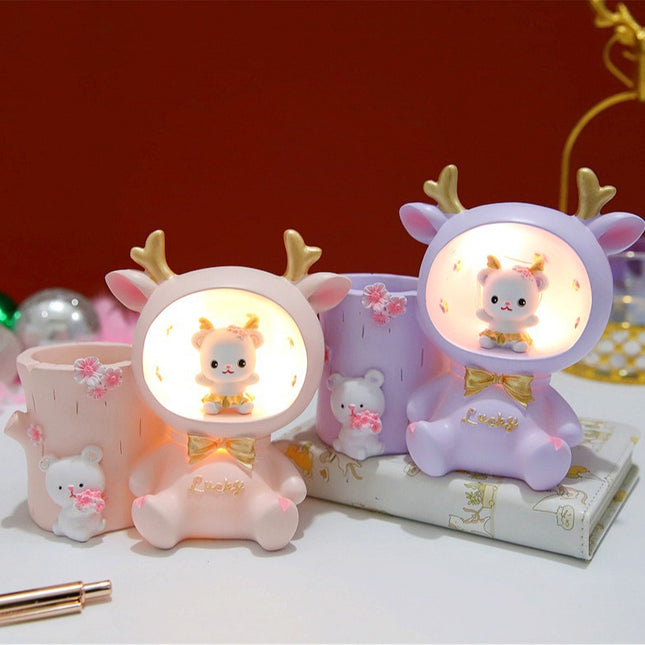 New Cartoon Dream Resin Pen Lamp Decoration Series