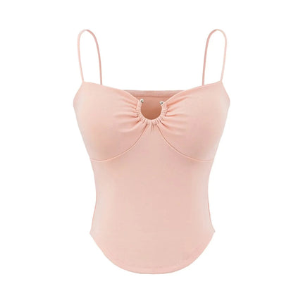 American Hot Girl Style U-neck Midriff-baring Camisole Women