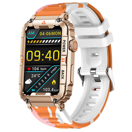 KR88 Bluetooth-oproep 1,57-duim stemassistent hartklop bloed suurstof monitor multi-sport slimhorlosie