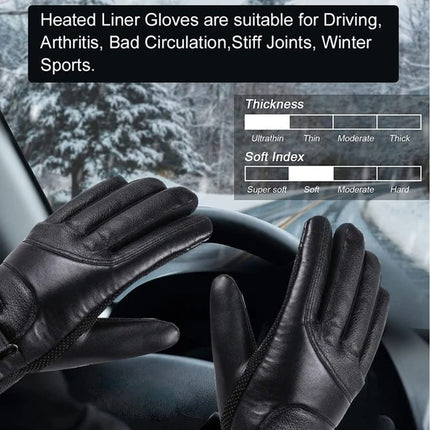 Electric USB Heated Gloves Winter Warming Thermal Ski Snow Hand Warm Windproof