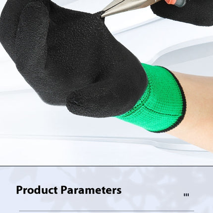 Wear-resistant Labor Protection Breathable Non-slip Work Site Rubber Rubber Gloves