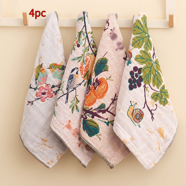 All-cotton Gauze Face Towel For Home Usesuitable For Adults And Children