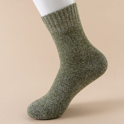 Herfs en winter fleece-gevoerde opgestopte warm middelkuit-effekleurige sokkies