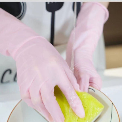 Men And Women Waterproof Durable Kitchen Dishwashing Work Latex Gloves