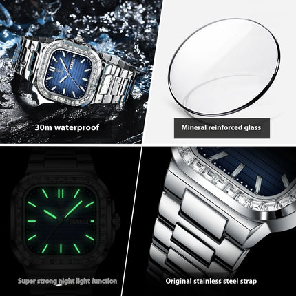 Double Calendar Men's Watch Diamond