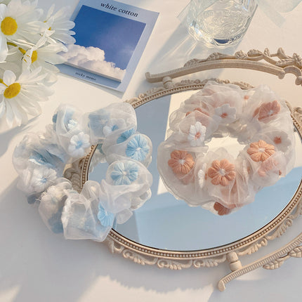 Blomstrik-haarband Organza-kopband Meisies se haarbykomstighede