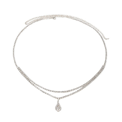 Waterdruppel Hanger Middellyf Ketting Dames Eenvoudige Mode