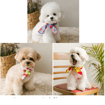 Dog Bib Scarf Pet Cat Bib Cute Small And Medium-sized
