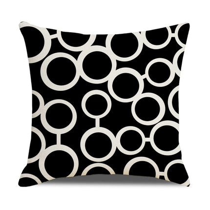 Oorgrens-kussingsloop Eenvoudige Geometrie Warmverkope Linne Kussingsloop Sofa Kussing Huishoudelike Items