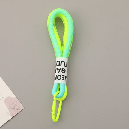 Two-color Matching Personality Good-looking Mobile Phone Lanyard Umbrella Cover Pendant Mesh Keychain
