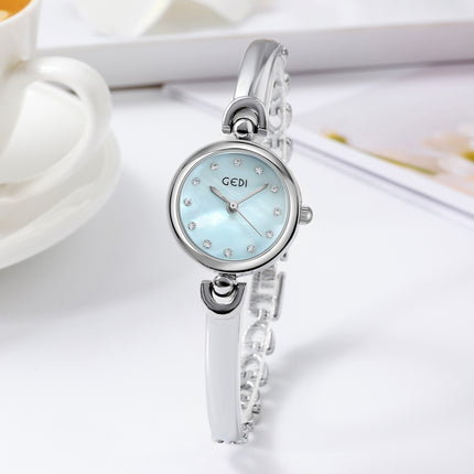 Eenvoudige Ontwerp Klein Sierlike Ronde Wyser Armband Horlosie Kwarts Horlosie