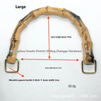 Large Brown Square Buckle