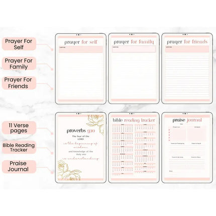 Prayer Diary Bible Learning And Gratitude Tracking Notebook