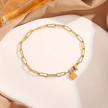 Vlekvrye Staal Nie-verbleikende Hoë-end Titaan Staal Armband