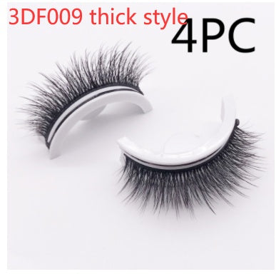 Herbruikbare 3D Nertswimpers Natuurlike Valse Wimpers Selfklevende Valse Gomvrye Grimering Wimpers Uitbreiding Sy