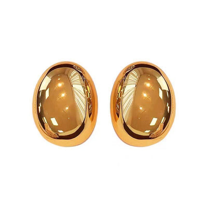 Gold Large Earrings Women's Three-dimensional Special-interest Design