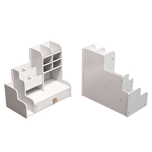 Multi Functional High Capacity Storage Box With A Slanted Pen Holder