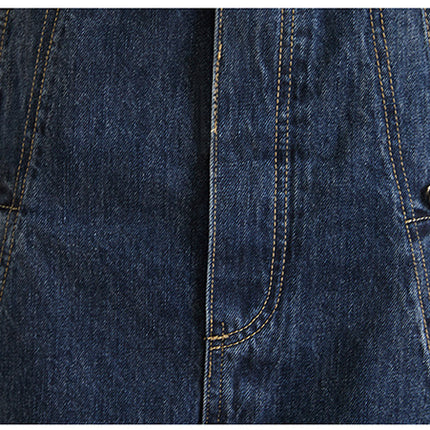 Women's Loose Ninth Plus Size Denim Overalls