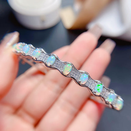 Modieuse en Unieke Natuurlike Opaalarmband