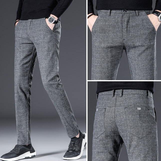 Men's Smart Trousers Stretch Slim Fit