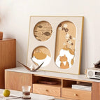 'n Kat Vet Huis / 30 cm Kristalporselein Swart