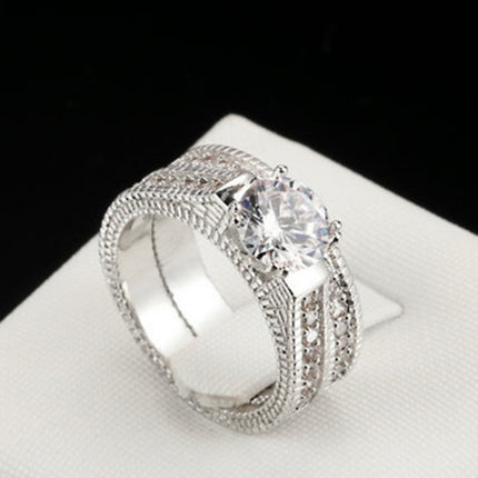 Warm Europese en Amerikaanse verloofringe diamantstelle ringjuweliersware